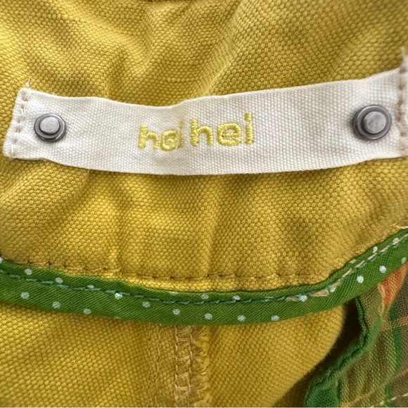 Anthropologie Hei Hei Linen Blend Mustard Straight Pants with Rope Belt Size M - Picture 6 of 7